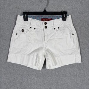 Vintage Y2K One 5 One Low Rise Shorts Size 4 Utility Chino Cotton Stretch GORP